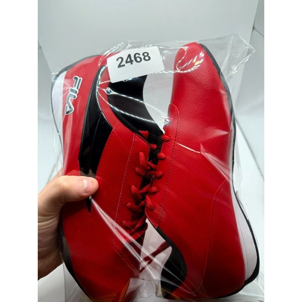 Fila Filaretti 1DM00008-602 Unisex 11 Sneakers Red Low Top Motorsport‎ Shoes